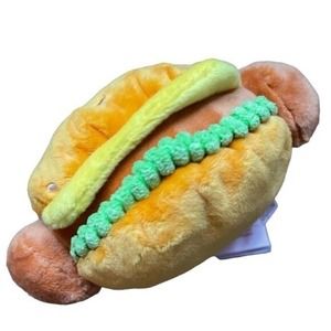 Bark Dog Chew Toy Thanksgiving Gobbler Hamburger Squeaker Crinkle Gift New